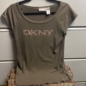 DKNY Army Green Tshirt